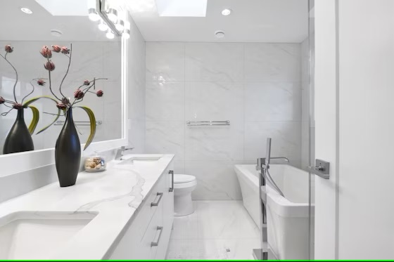 Bathroom with double sinks
