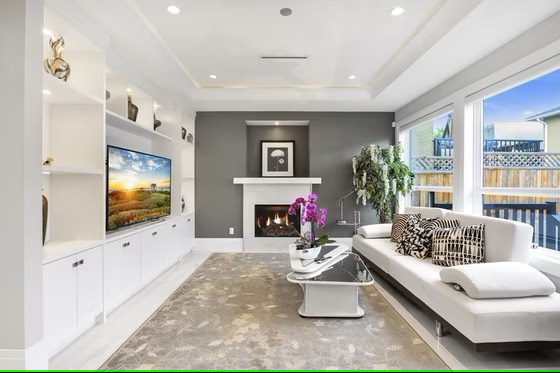 Family Room with fireplace