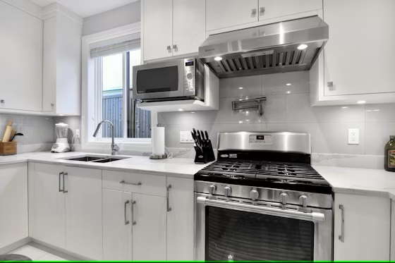 Second Kitchen with gas stove and powerful hood fan